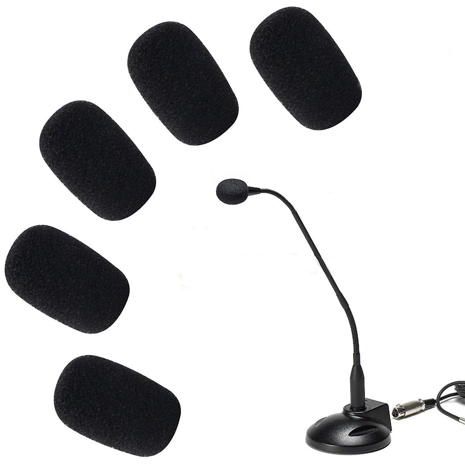 5 Pieces Mini Foam Microphone Windscreen Mic Cover Foam Protection for Small Lapel and Headset Microphones price in Pakistan