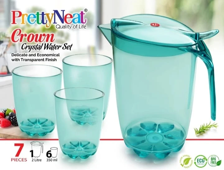 2.8 Liters Crystal Water Set (1 Jug & 3 Glasses) price in Pakistan