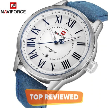 Naviforce Leather Strap Japan Quartz Waterproof Wristwatch WITH Brand Box – NF9126 price in Pakistan