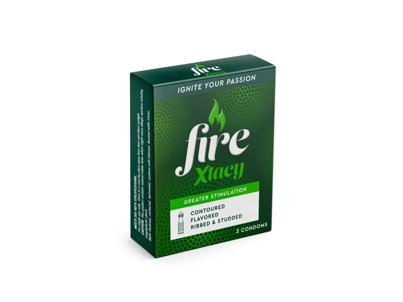 Xtacy Fire Green Contoured Condom – 3 Pieces price in Pakistan