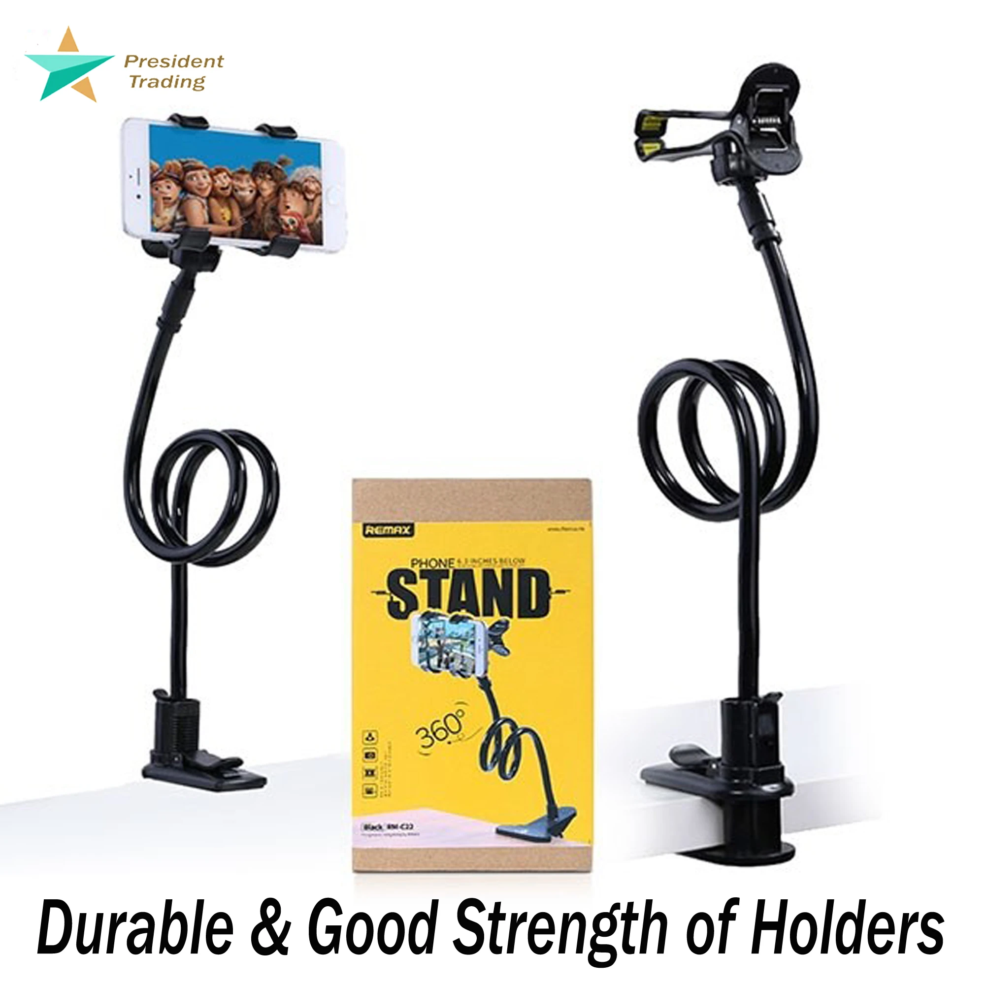 High Quality Mobile Phone Stand Holder Flexible and Power full grip – 360 Degree Rotating Mobile price in Pakistan