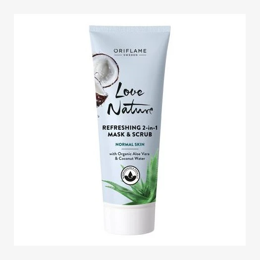 Refreshing 2-in-1 Mask & Scrub with Organic Aloe Vera & Coconut Water price in Pakistan