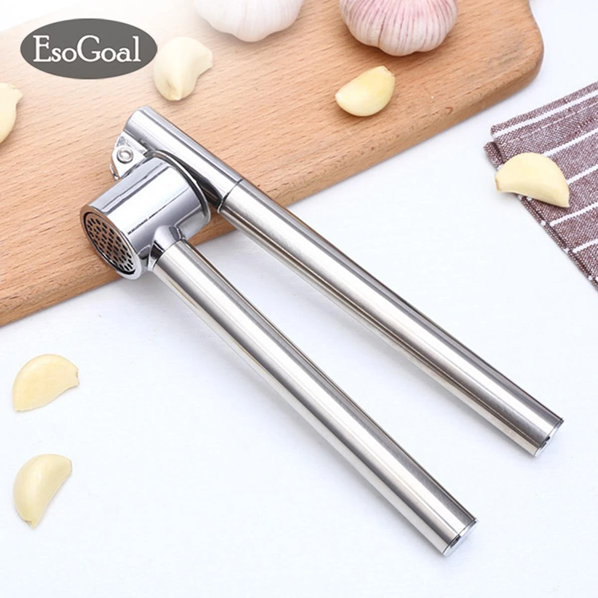 EsoGoal Garlic Presser Kitchen Garlic Press Garlic Press Crusher Choppers Graters Peelers price in Pakistan