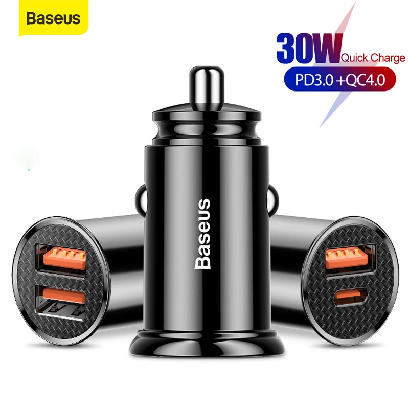 BASEUS 30W Quick Charge Car Charger – QC3.04.0 PPS Car Adapter for iPhone price in Pakistan