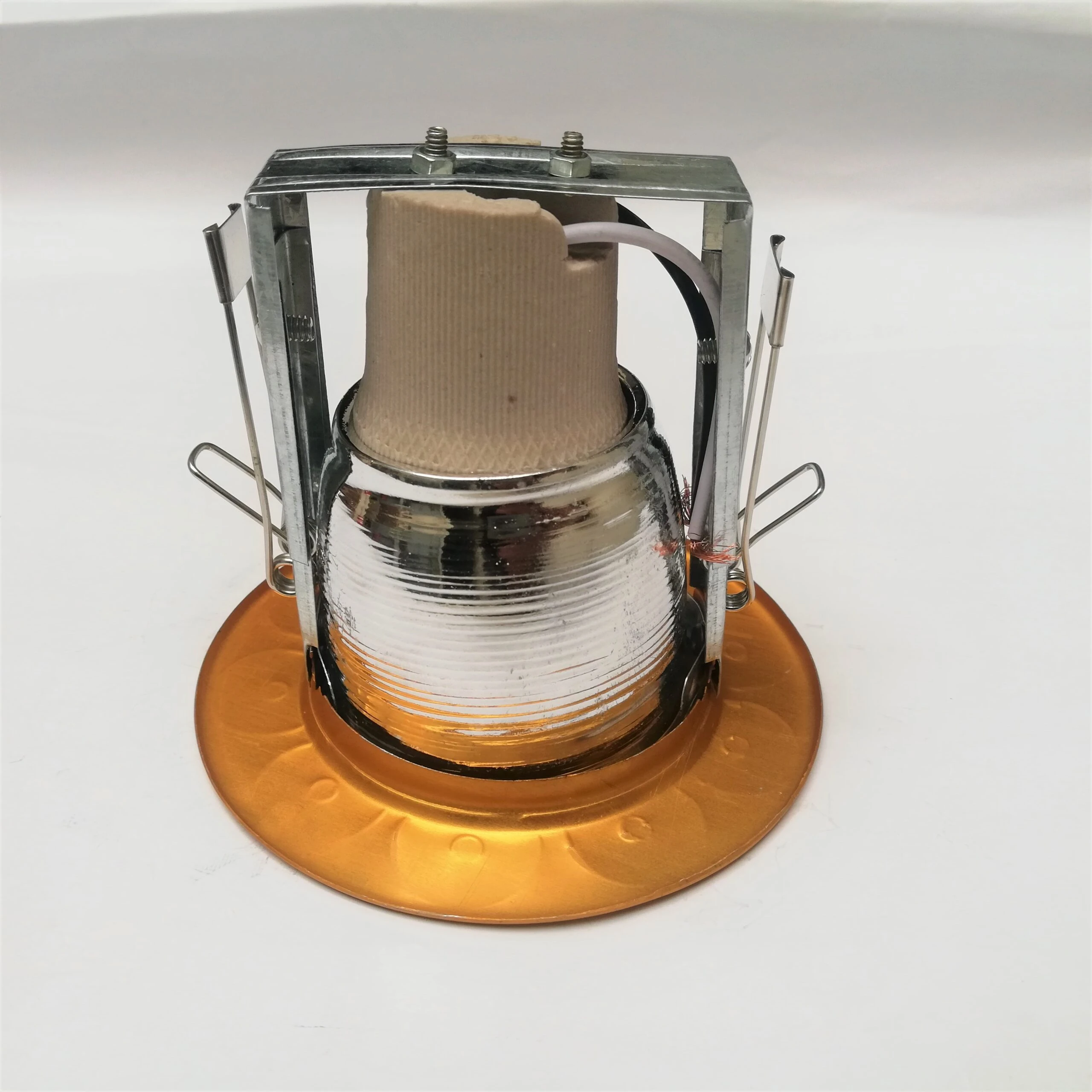 Ceiling Downlight Bulb Holder Screw type E27-3 Inch (Golden) price in Pakistan