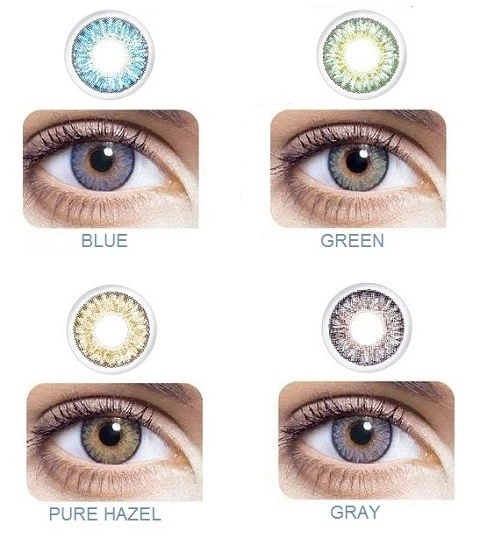Event 3 Tone Contact Lenses Light Grey Eye Wear + free water kit 7 DAYS LENSE MADE IN KOREAN disposible lenses  lense price in Pakistan