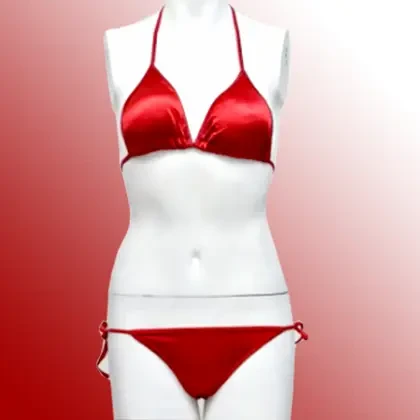 Stylish Red Women’s Bra And Panties Set Bandeau Wire-Free Bralette High-Waisted Briefs price in Pakistan