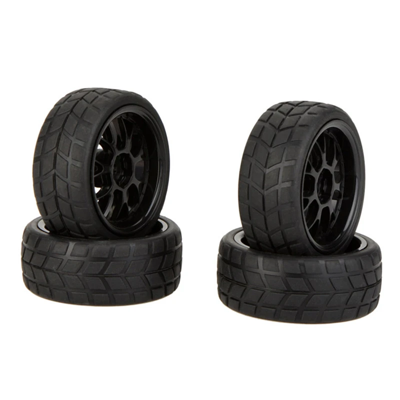 4pcs High Performance 110 Rally Car Rim Wheels and Tires 20101 for Traxxas HSP Tamiya HPI Kyosho RC Car price in Pakistan
