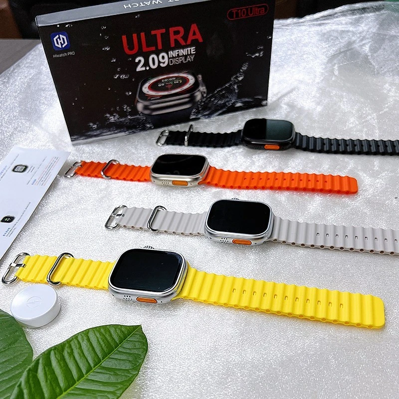 Homel T10/T900 Ultra Smartwatch 2.09inch HD Big Screen Magnetic Wireless Charging Wacth 8 49mm Smart Watch Bluetooth Call Sleep Monitor Heart Rate Men Women Watches price in Pakistan