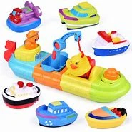7Pieces Floating Ship Bathroom Kids Boats Bath Toys Water Play Educational Toys Podazz price in Pakistan