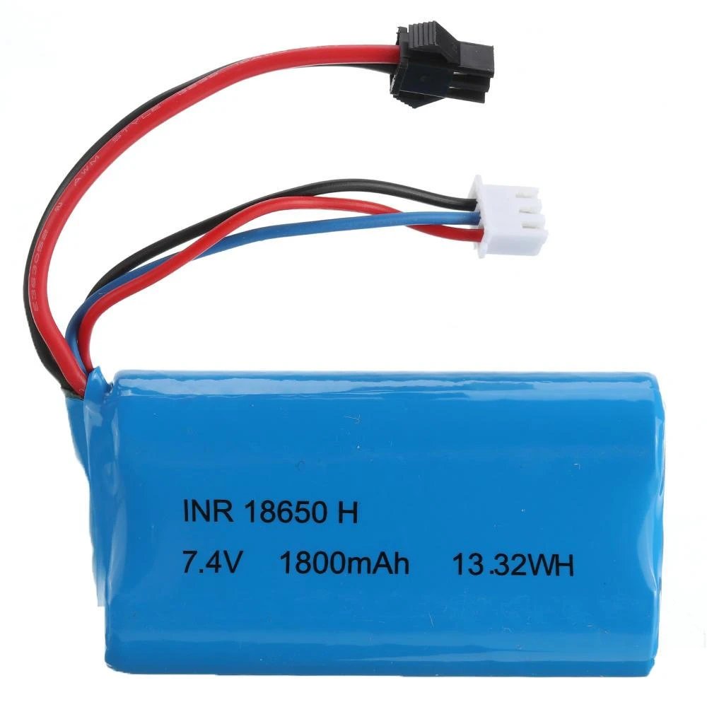 HS 18650 7.4V 1800MAH 10C 2S Lipo Battery JSTSM Plug for 1830118302 1831118312 Rc Car price in Pakistan
