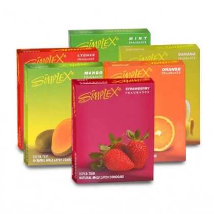 Simplex Flavoured Condom (Pack of 12 Condoms) price in Pakistan