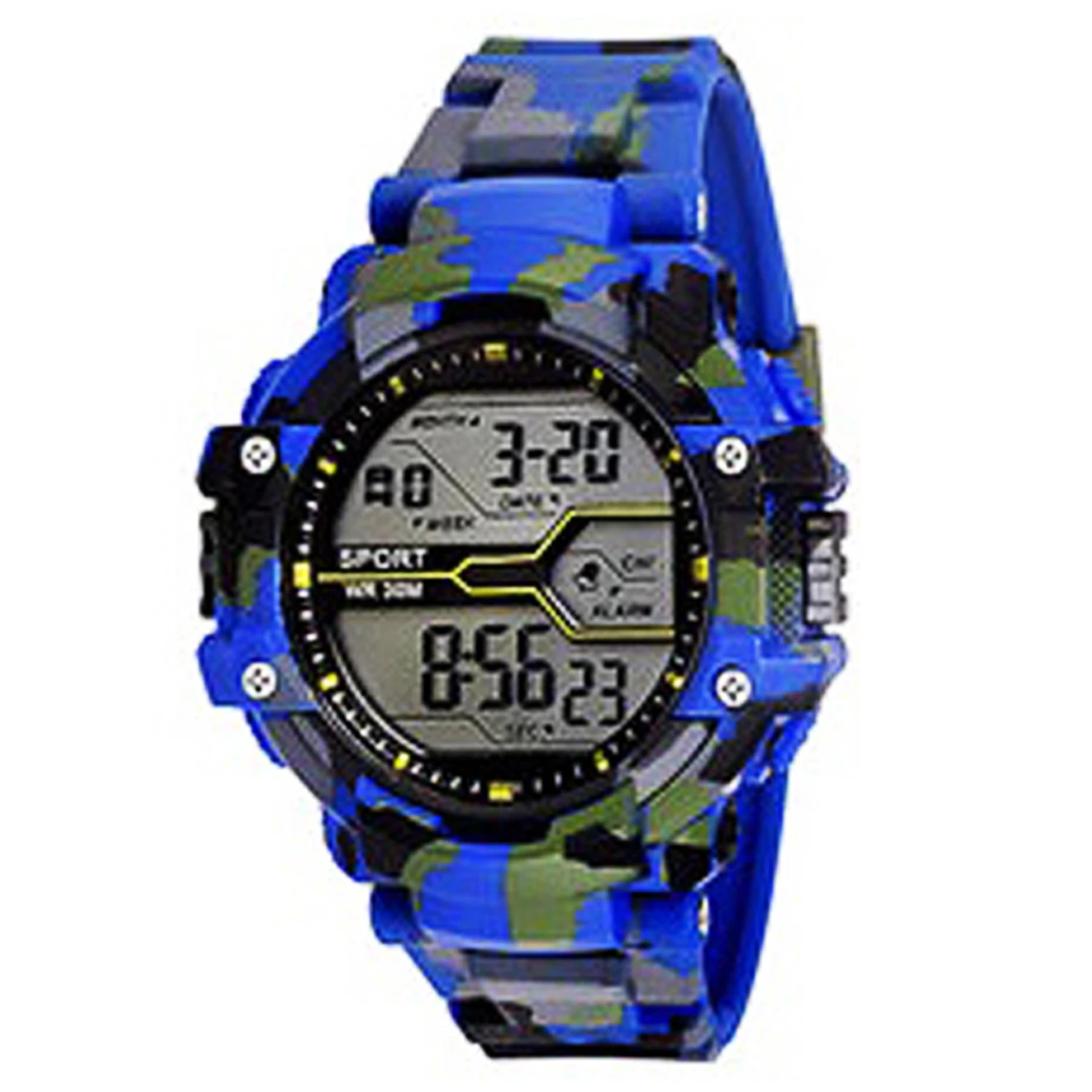 Rubber Strap Digital Wrist Watch For Boys – Blue price in Pakistan