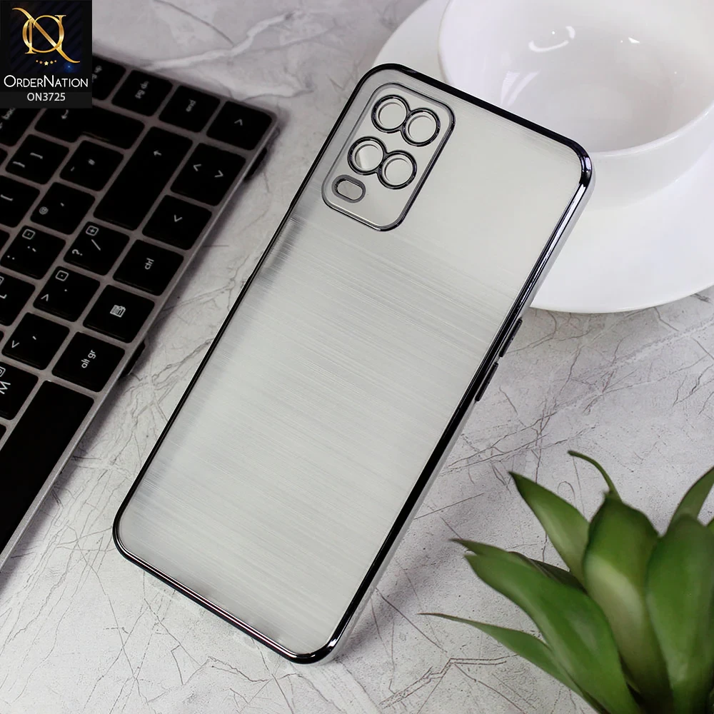 Oppo A54 4G Cover, New Trendy Glossy Border With Camera Protection Soft Silicon Case price in Pakistan