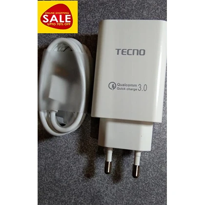 Tecno Qualcomm 3.0 Quick Charge USB Wall Charger Adapter for Fast Charging price in Pakistan