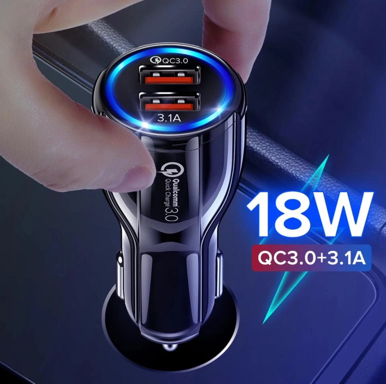 100% Original Imported POWER Car Charger [ 1 Min More than 1% Charging ]18 price in Pakistan