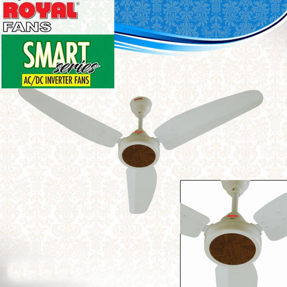 Royal Fans ACDC Ceiling Fan – Remote Control – Copper Winding – 56” price in Pakistan