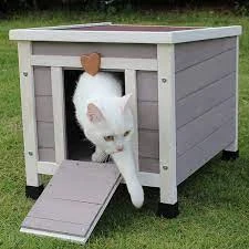 Cat House Outside, Weatherproof Rabbit Hutch Small, Wooden Small Pet House and Habitats price in Pakistan