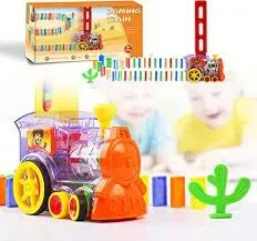 Domino Train Toy Set with 60Pcs Colorful Dominoes Game Building Blocks Educational Boys Girls Children’s Toys Gifts price in Pakistan