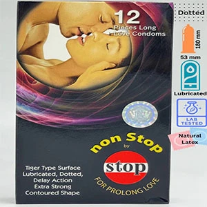 Non Stop Condoms – 12 Dotted & Lubricated Condoms price in Pakistan