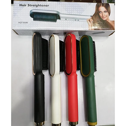 909B Brush Multifunction Hair Straightener Temperature Adjustment Tourmaline Ceramic Widen Panel Ceramic Heating Plate Salon Styling Tool price in Pakistan