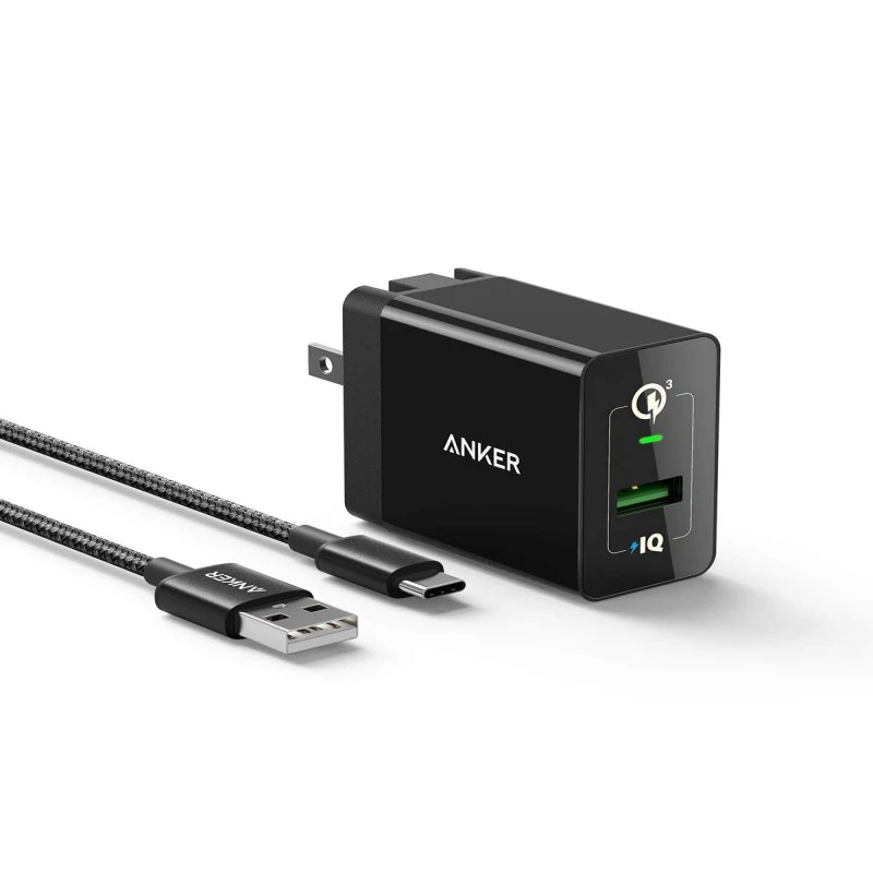 Anker PowerPort+ 1 Quick Charge 3.0 With USB-C Cable 3ft – BLACK price in Pakistan