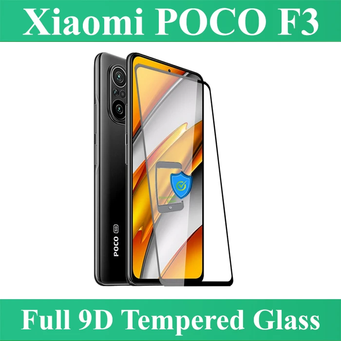 Xiaomi Poco F3 (High Definition 9D 21D Full HD Tempered Glass Full Coverage Phone Screen Protector) price in Pakistan