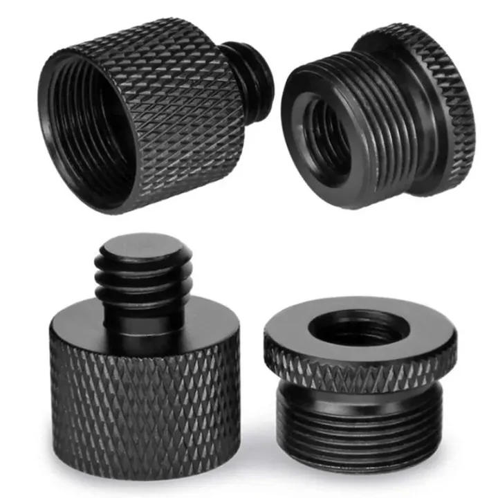 4 Pcs Mic Thread Adapter 58 Female to 38 Male and 38 Female to 58 Male Screw Adapter Thread for Mic Stand Mount price in Pakistan
