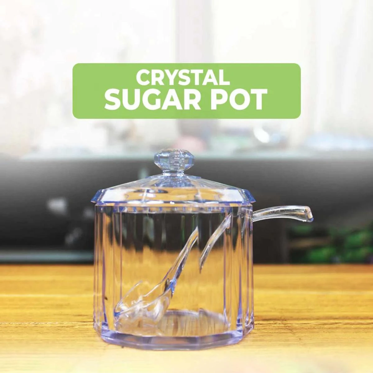 Crystal Sugar Pot 100% pure material Quality Reusable BPA FREE (Go Green) High Capacity in Low Price Environmental Safe price in Pakistan