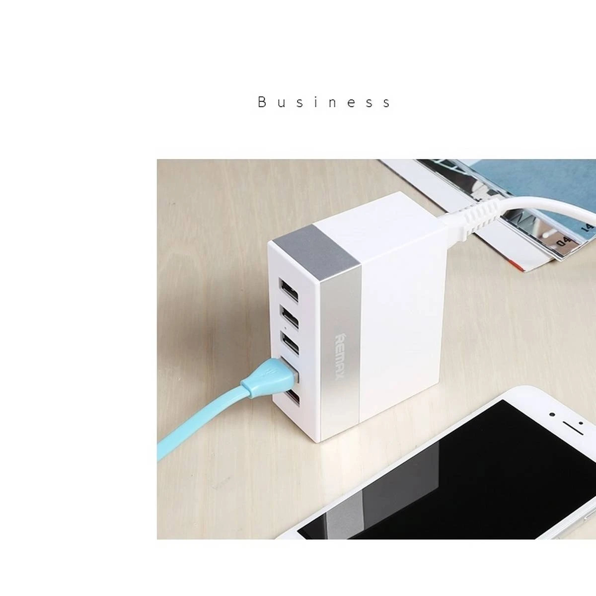 2.4A Branded Remax Port Multi USB Charger HUB Display USB Charging Station Dock price in Pakistan