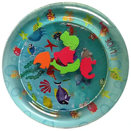 50cm Diameter Baby Colorful Inflatable Water Play Mat Tummy Time Infant Fun Mat Child Development Play Center with Hand Inflator Pump price in Pakistan