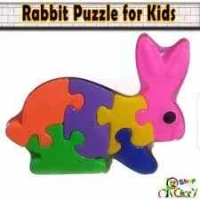 Fish,Hen,Rabbit,Elephant Puzzle for kids (Plastic material) price in Pakistan