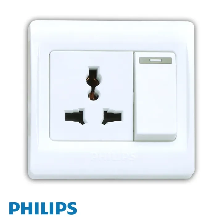 Philips – Eco Q2 Universal 3 Pole Socket with 10A W Switch price in Pakistan