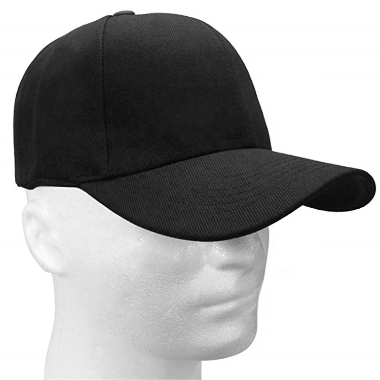 Trendy Men Caps made of Cotton with Adjustable Buckle Adults Caps for Sunlight Protection Hats in Black and Blue price in Pakistan