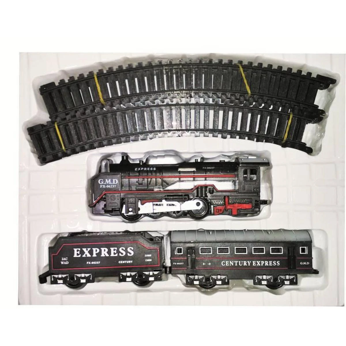 Battery Operated Black Train Track Toy With Headlight for Kids – Black price in Pakistan