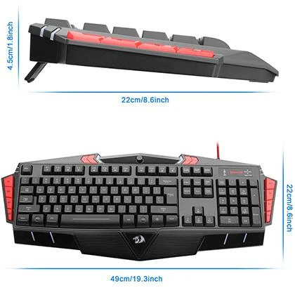 Redragon K501 ASURA2 RGB Membrane Gaming Keyboard With Macro Keys price in Pakistan