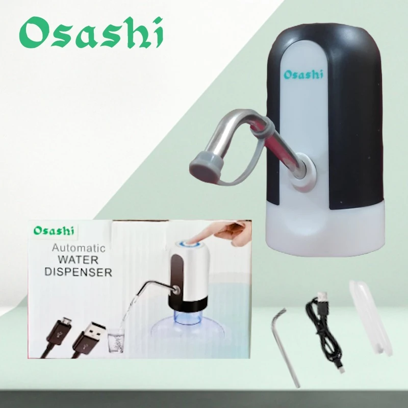 OSASHI Rechargeable Automatic Electric Water Pump Dispenser – 1200mAh Powerful Battery – Automatic Suction Pump for Home & Travel price in Pakistan