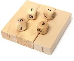 Wooden Wiss Toy Stacking Building Game with Dices 54 Pcs price in Pakistan