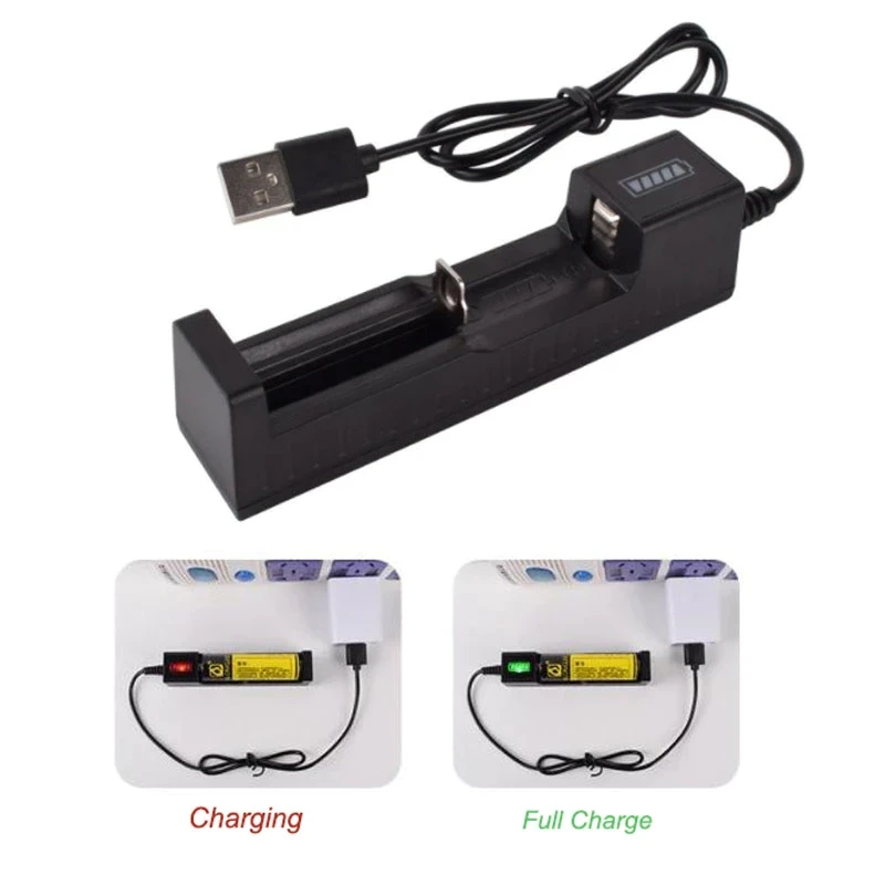18650 Universal 1 slot Battery USB Charger adapter Rechargeable Batteries Li-ion price in Pakistan