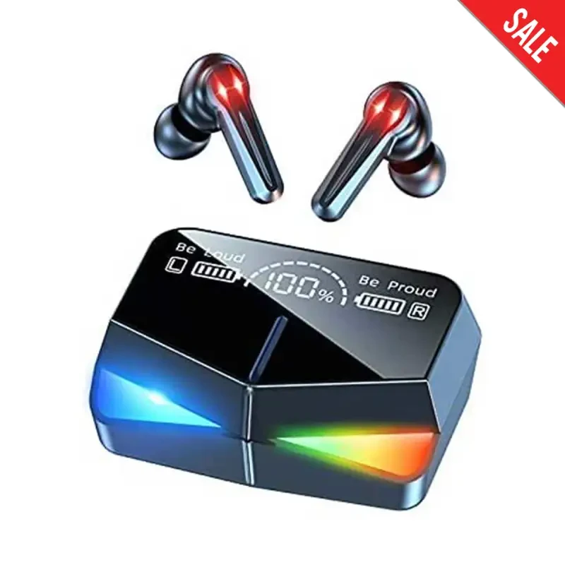 M28 TWS Bluetooth Earphone Wireless Headphones Earbuds Bluetooth With Charging BoxM28 Bluetooth Earbuds 5.2 Gaming price in Pakistan