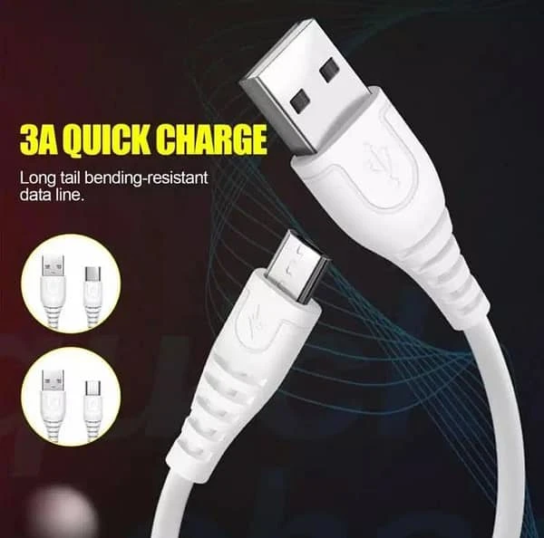 Fast Charging Cable For Android Ultra Durable 3A Micro-USB Cable price in Pakistan