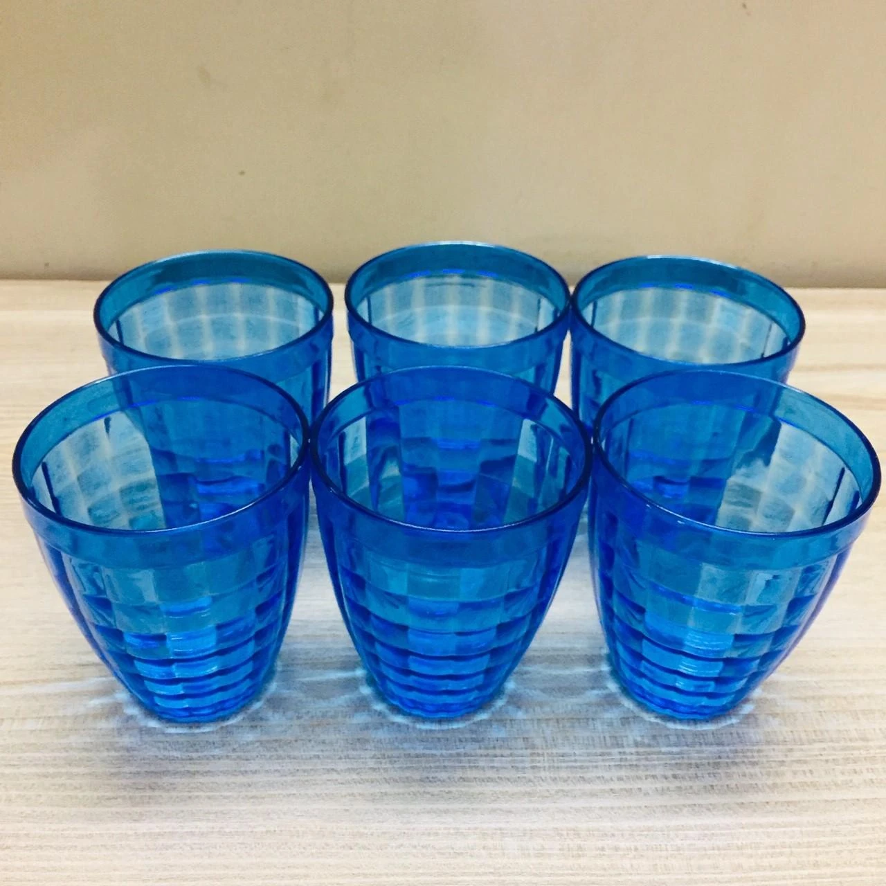 Set of 6 Tough Plastic water Glasses (250 ml) price in Pakistan