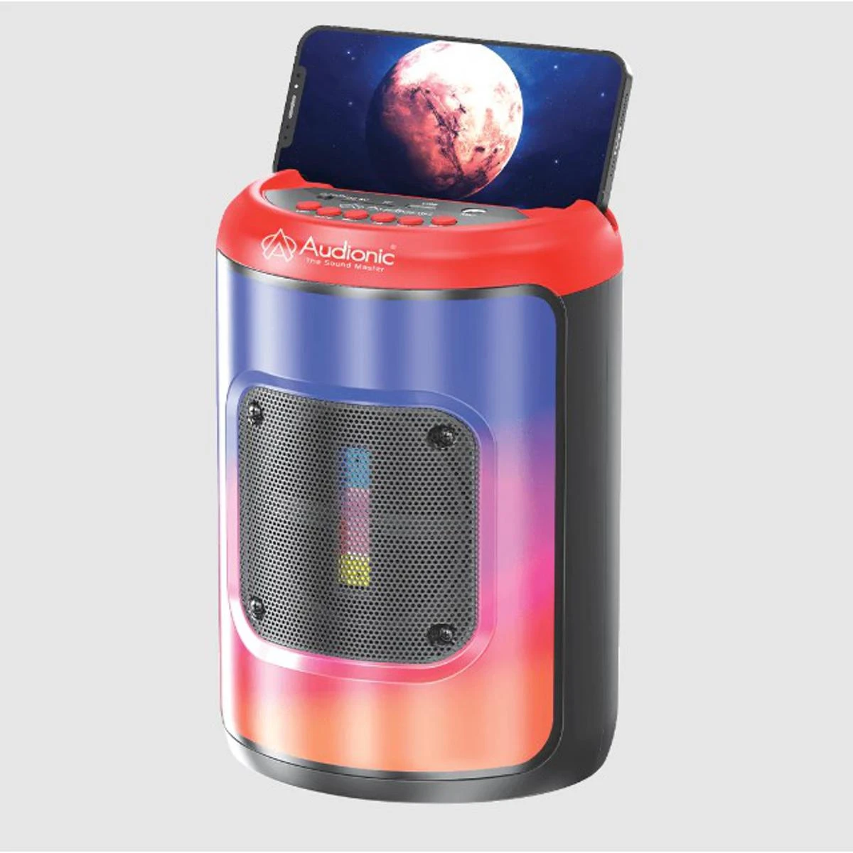 Latest Audionic Hummer H4  Bluetooth Portable Speaker With Deep Base And Separate Mic  RGB Lightning With 1 Year Official Brand Warranty price in Pakistan