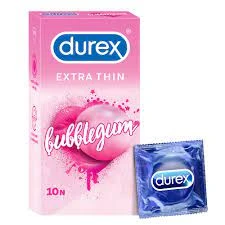 Durex Extra Thin Bubblegum Flavoured durex chewing – 10 Condoms price in Pakistan
