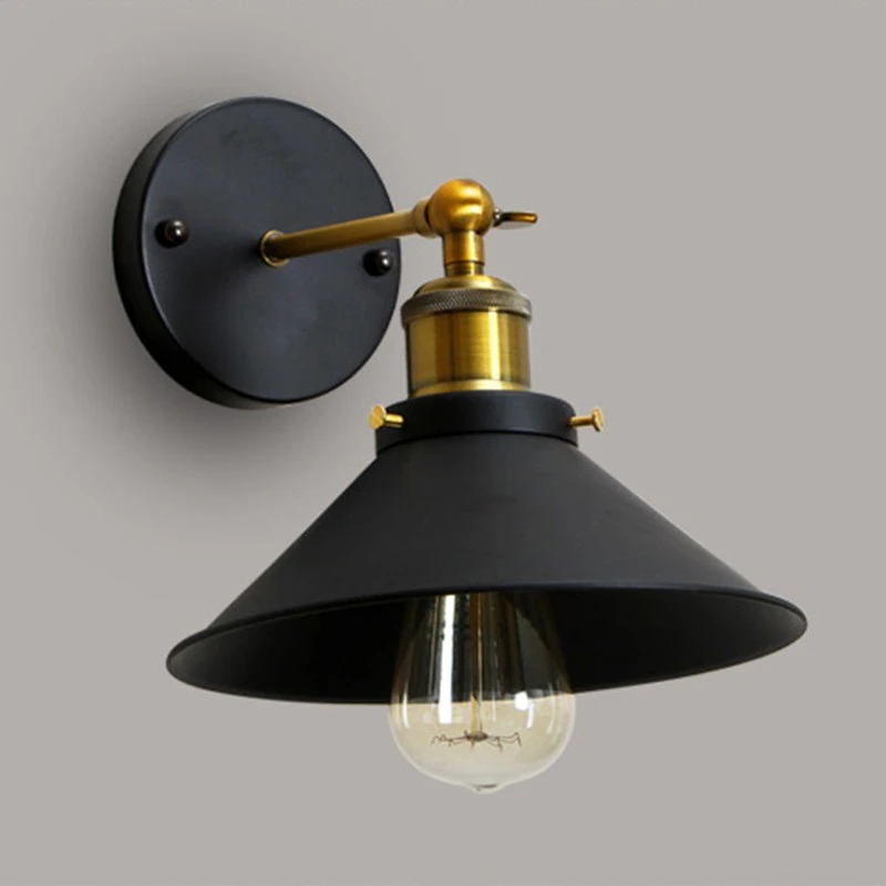 Industrial Wall lamp E27 Base Retro Attic LED Wall Lights Stairs Bathroom Iron Wall Lights price in Pakistan