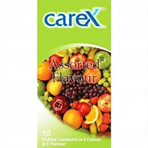 Carex Assorted Flavours Condoms  Delicious Fruity Sensation  12s price in Pakistan
