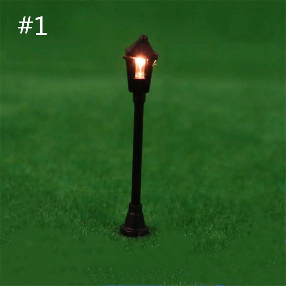 Funny 5pcs Single head black garden light building model sand disc mould material model light street light street light price in Pakistan