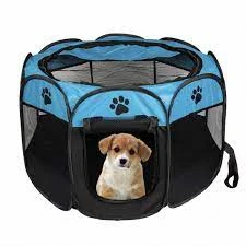 Portable Folding Pet tent Dog House Cage Dog Cat Tent Playpen Puppy Kennel Easy Operation Octagon Fence price in Pakistan