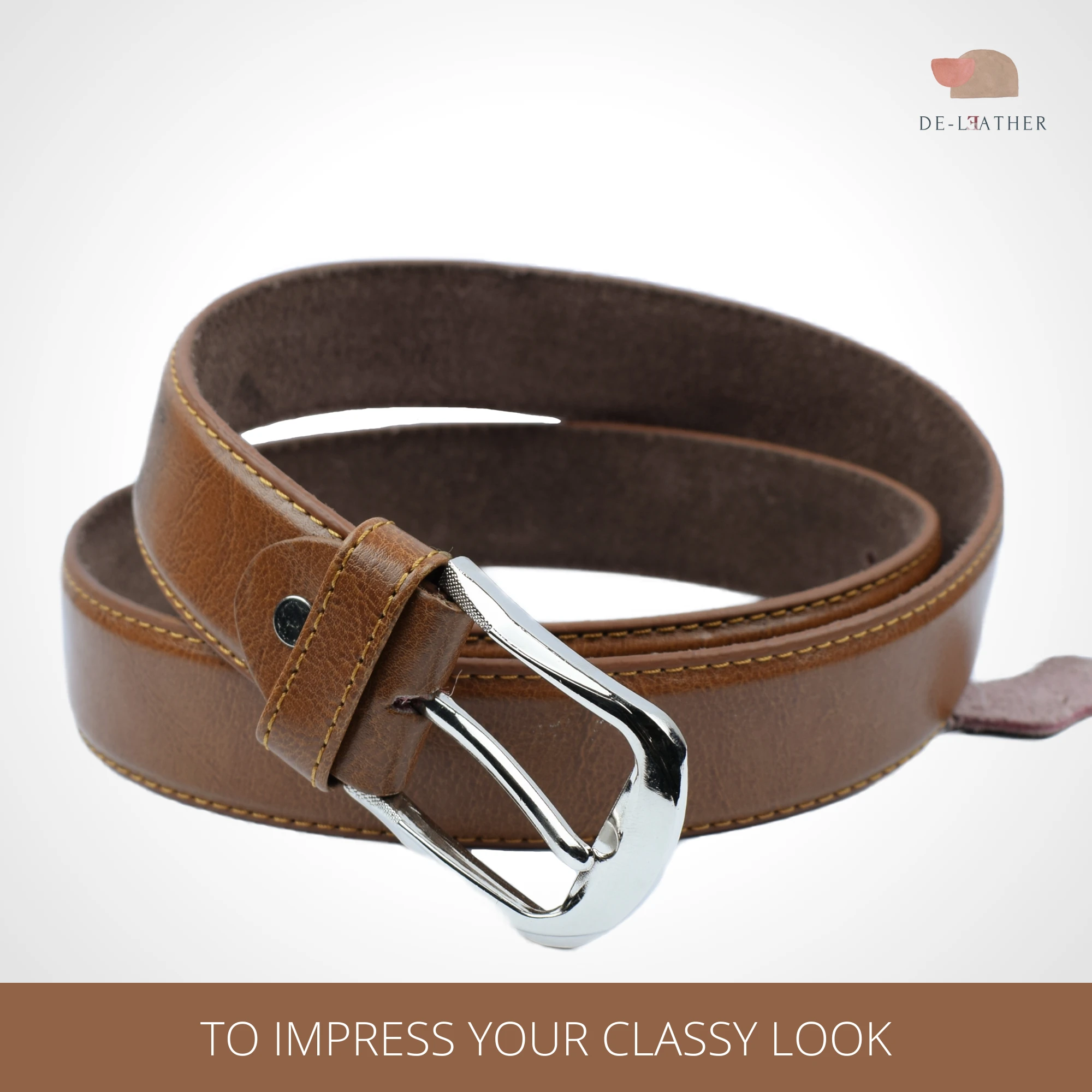 Leather belt for Men Earth Pattern – 100% Original cow leather price in Pakistan