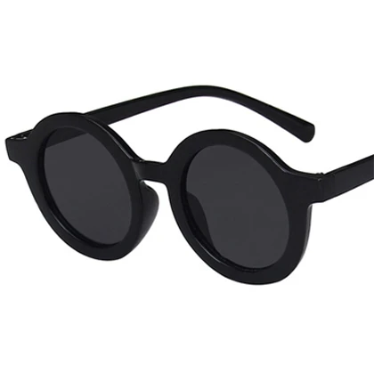 Children’s round frame children’s sunglasses sunglasses cream color trendy men and women baby sunscreen sunglasses price in Pakistan